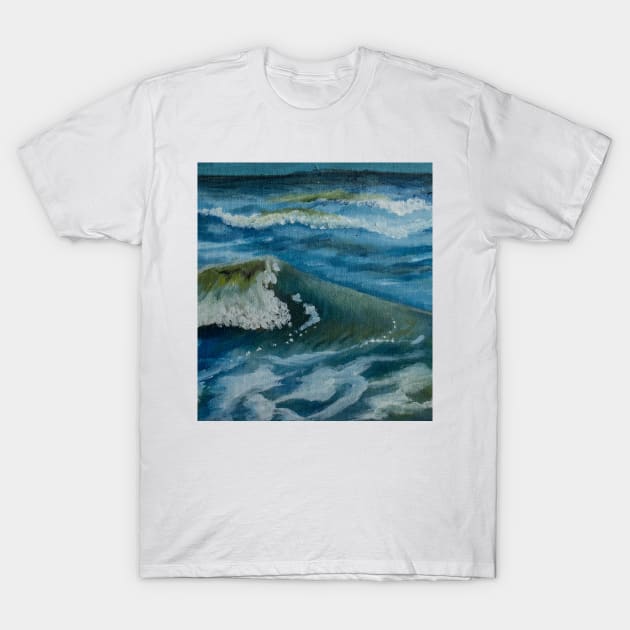 Ocean Wave T-Shirt by maybeedesigns